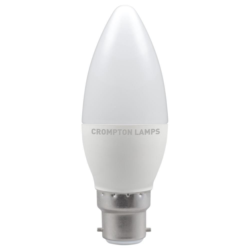 Crompton 5.5W LED Candle Warm White Dimmable BC-B22d Light Bulb