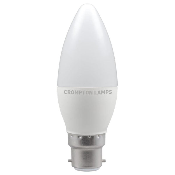 Crompton 5.5W LED Candle Warm White Dimmable BC-B22d Light Bulb