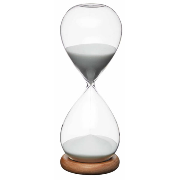 KitchenCraft Natural Elements Hourglass Timer with Acacia Wood Base