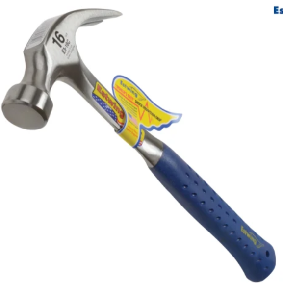 Estwing Curved Claw Hammer, Vinyl Grip 16oz