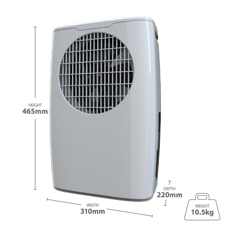 De Vielle 10 Litre Premium Portable Dehumidifier