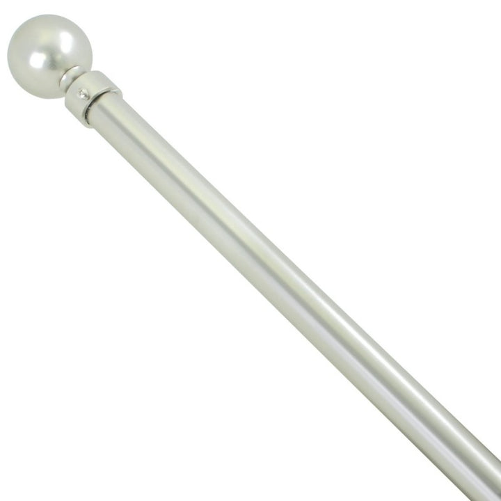 Deville Extendable Classic Silver Curtain Pole