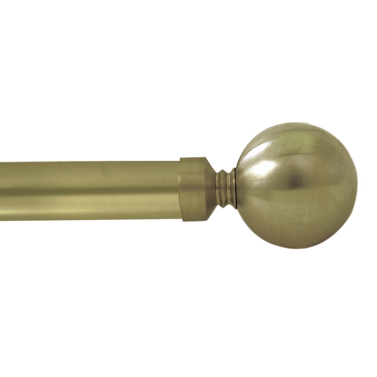 Deville Classic Antique Brass Ball End Curtain Pole 1.2-2.1m