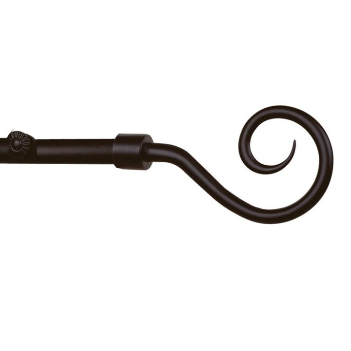 De Vielle Extendable Curtain Pole (16-19mm) Shepherds Crook 1.2-2.1M