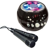 CDG Boombox Karaoke Machine with Bluetooth & Flashing Lights