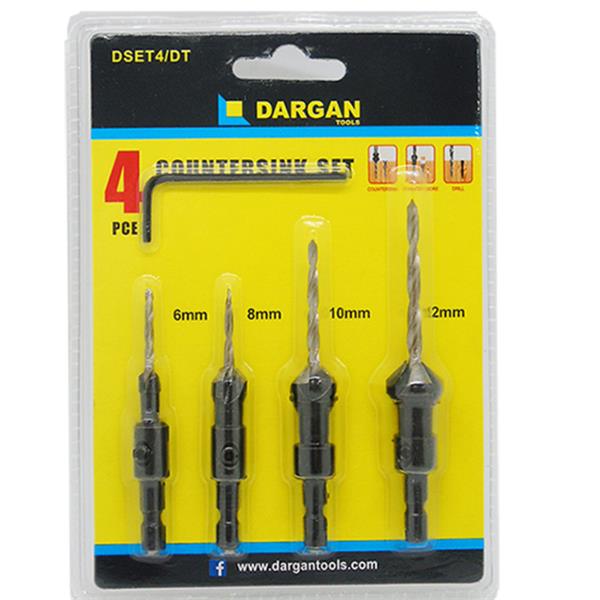 4 Piece Countersink Set 