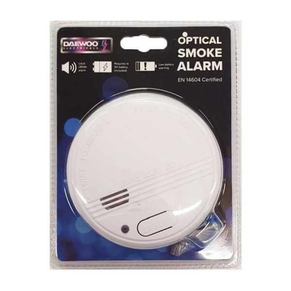 Daewoo Optical Smoke Alarm - 9V