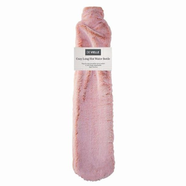 De Vielle 75cm Long Hot Water Bottle - Pink