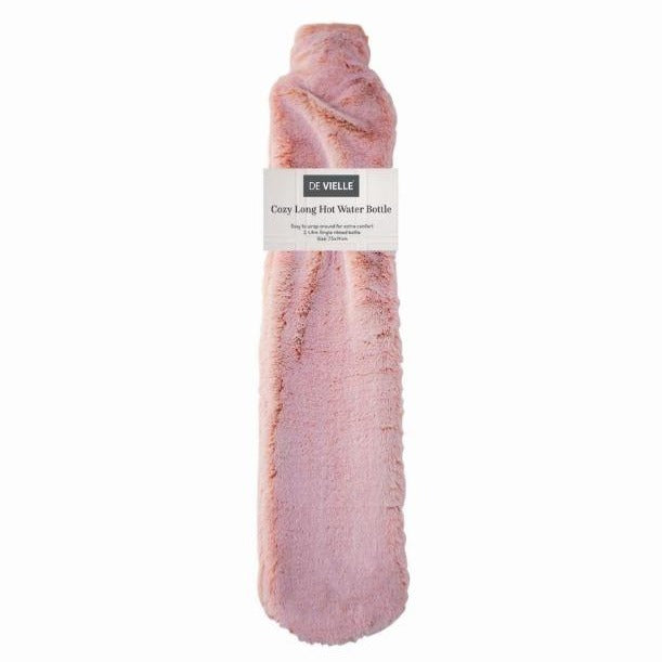 De Vielle 75cm Long Hot Water Bottle - Pink