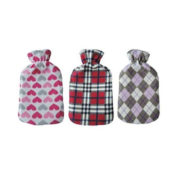 De Vielle Hot Water Bottle with Fleece