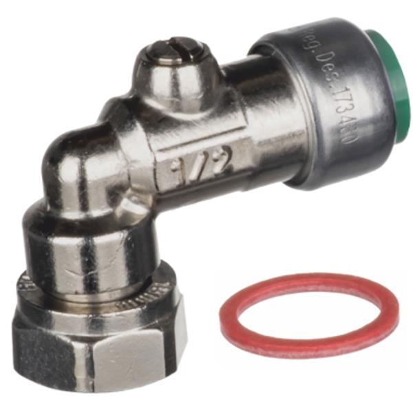Easi Plumb 1/2" Pushtite Elbow Service Valve