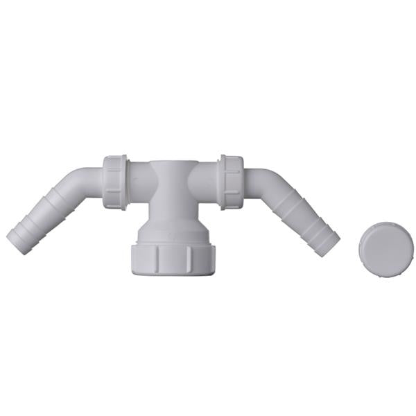 Easi Plumb Washing Machine Standpipe Double Entry Tee