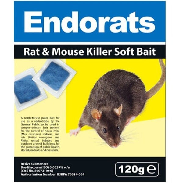 Endorats Rat & Mouse Killer Soft Bait - 120g