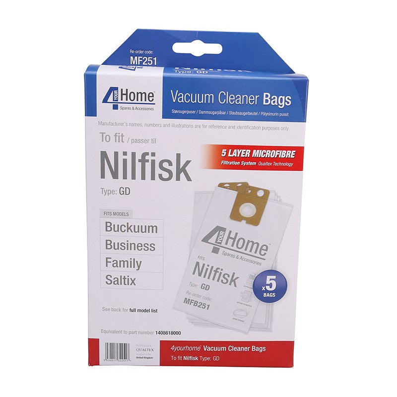 4YourHome Bag No. MFB251 Vacuum Cleaner Bags Nilfisk