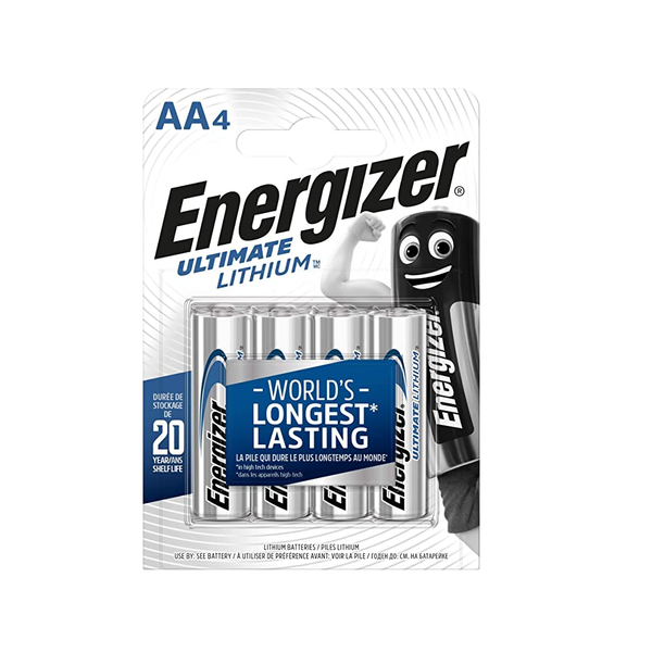 Energizer AA Batteries Ultimate Lithium 4 pack