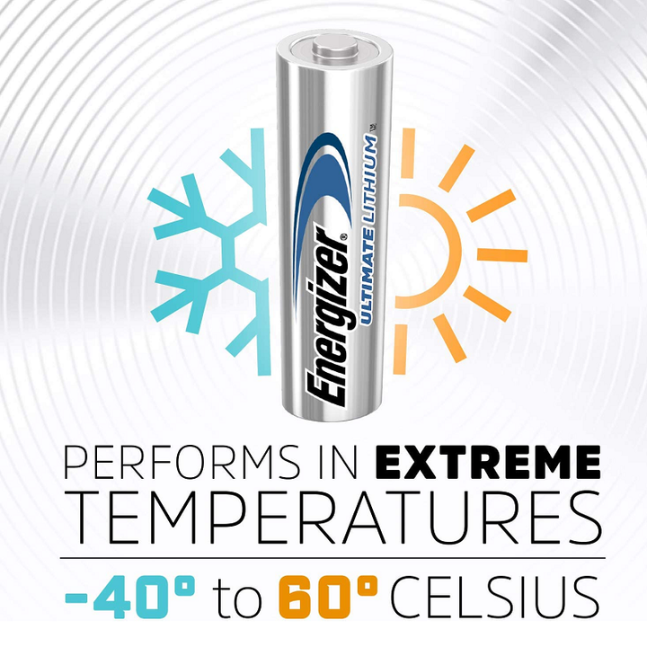 Energizer AA Batteries Ultimate Lithium 4 pack