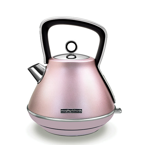 Morphy Richards Evoke Rose Quartz Pyramid Kettle