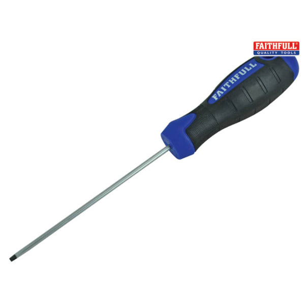 Soft Grip Screwdriver, Flared Slotted 5.5mm