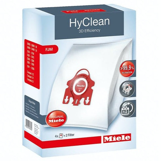 Miele FJM HyClean 3D Vacuum Cleaner Bags Pack of 4