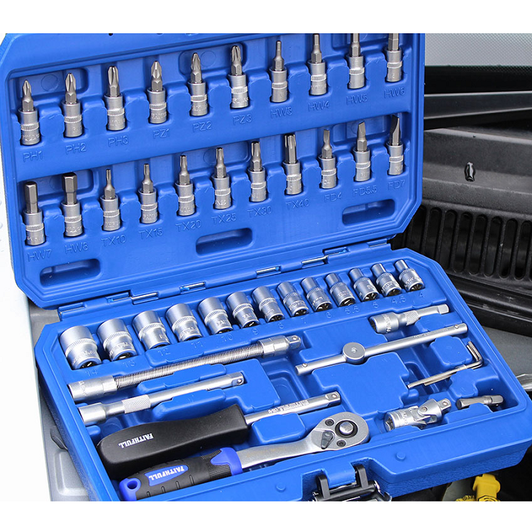 Faithfull 46 Piece 1/4in Drive Metric Socket Set