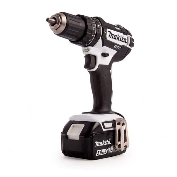 Makita Combi Drill 18V with 2 x 5.0Ah Li-ion Batteries