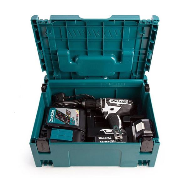 Makita Combi Drill 18V with 2 x 5.0Ah Li-ion Batteries