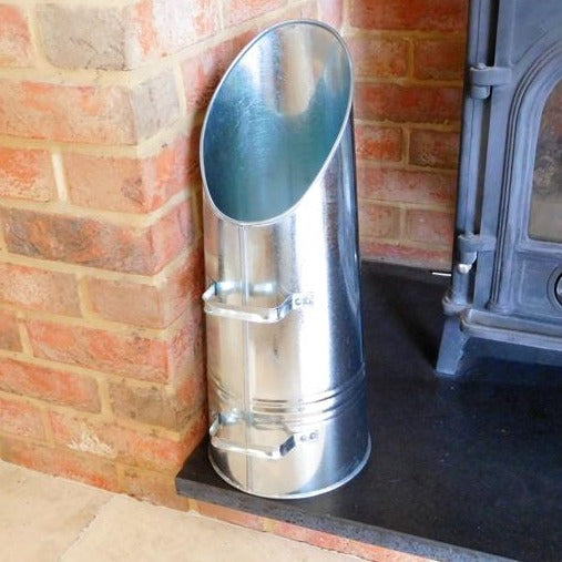 Galvanised Coal Scuttle - Fireside Coal Bucket