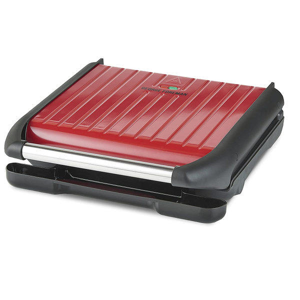 George Foreman Large 7 Portion Red Steel Grill