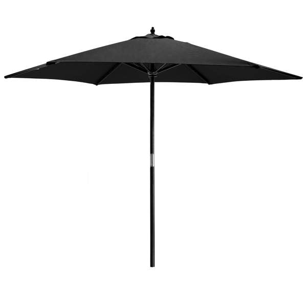 2.7 M Steel Parasol With Crank Black