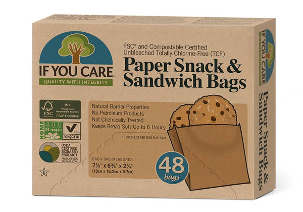 If You Care Paper Snack & Sandwich Bags