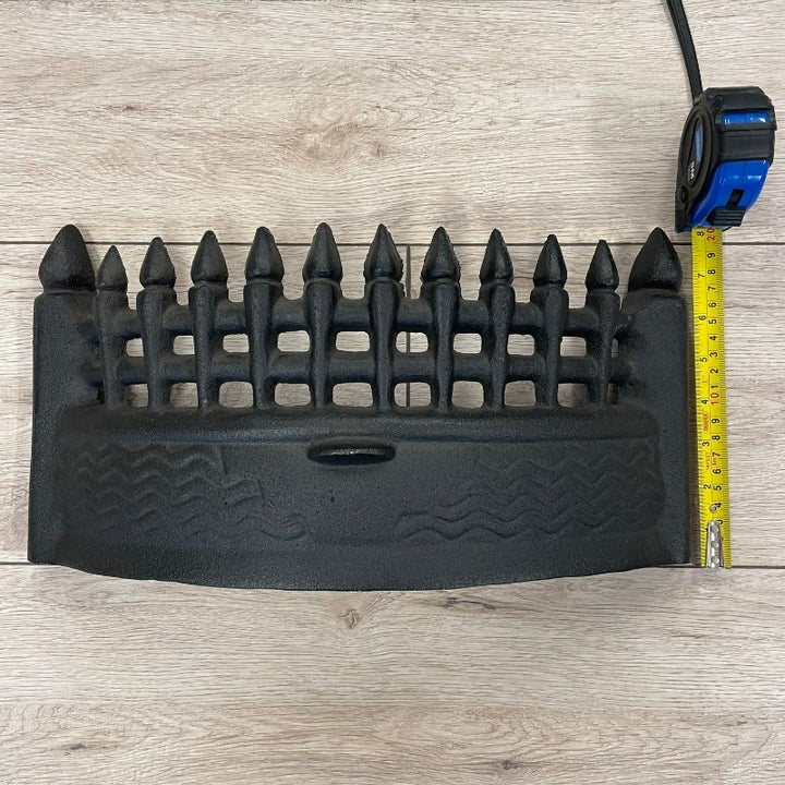Matt Black 16" Cast Iron Round Fire Front Fret