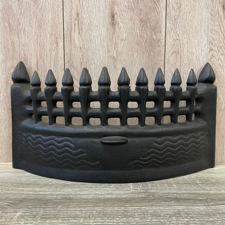 Matt Black 16" Cast Iron Round Fire Front Fret