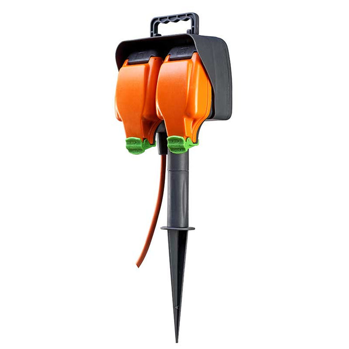 15M Weatherproof IP Rated Garden Spike Extension Lead