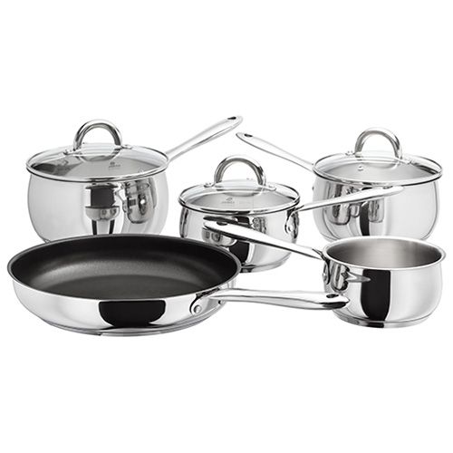 Judge Saucepan Set, Stainless Steel Silver, 5 Pieces