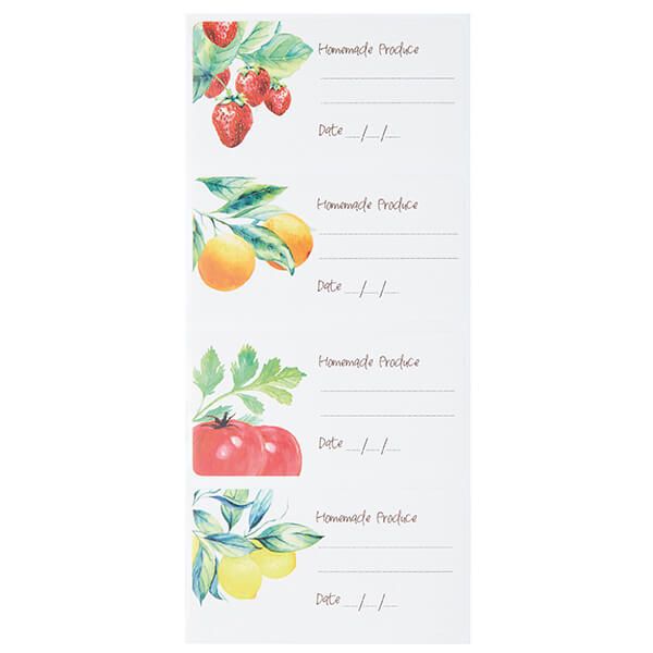 Home Made Roll Of 100 Self-Adhesive Assorted Vintage Jar Labels