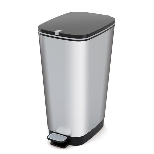 KIS Chic Pedal Bin Small Steel Look 35L