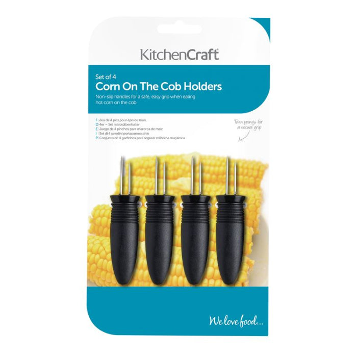 Kitchen Craft Set of 4 Corn on The Cob Holders