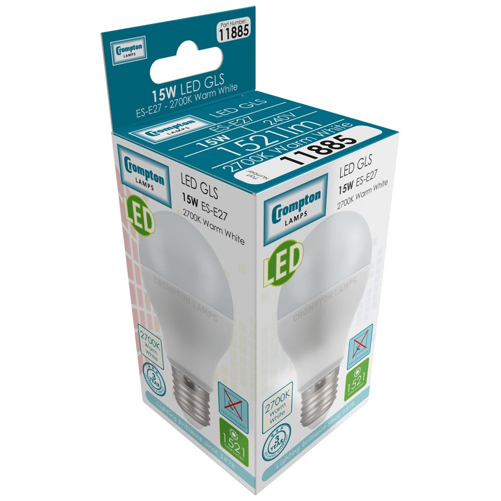 LED GLS Thermal Plastic • 15W • 2700K • ES-E27