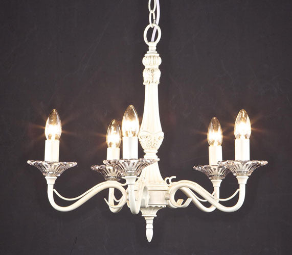 Cream Painted Crystal Fitting