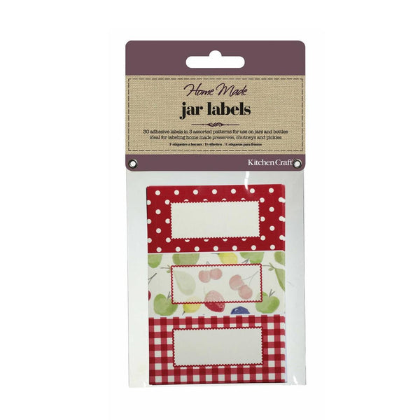 Home Made Pack of 30 Jam Jar Labels