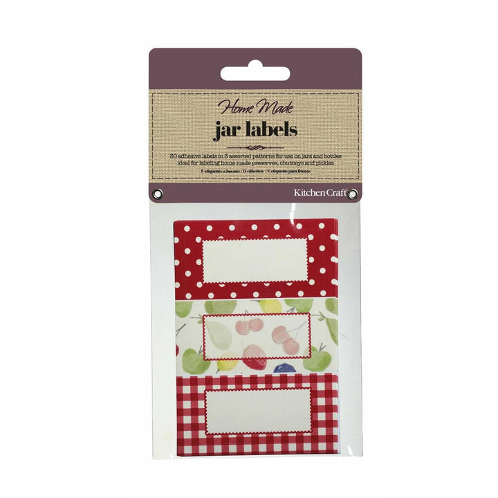 Home Made Pack of 30 Jam Jar Labels