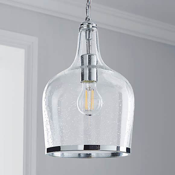 Lenny 1 Light Pendant Glass Ceiling Light