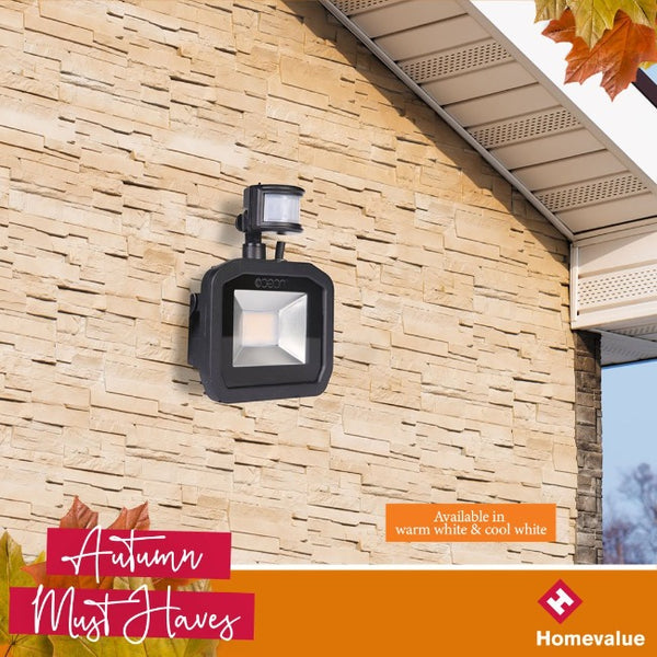 Luceco Slimline Guardian LED Floodlight & PIR 8W 5000K