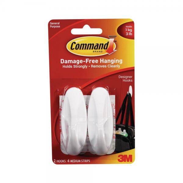 Command 3M Plastic Medium Designer Hooks