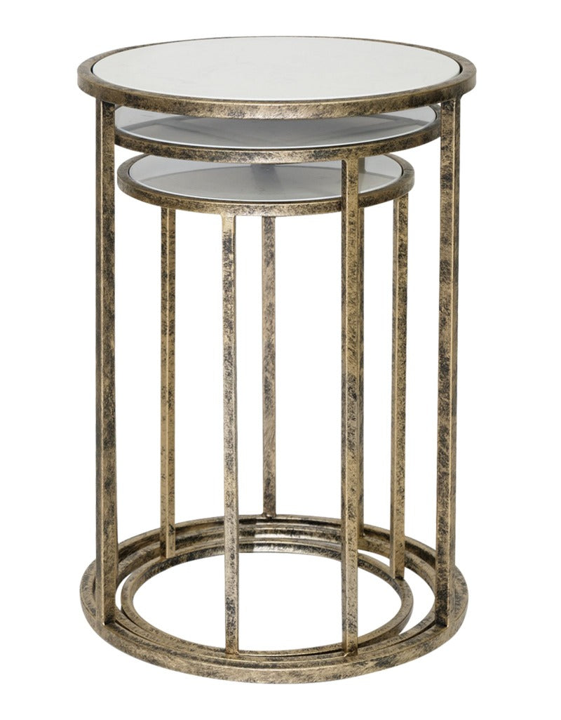 Mindy Brownes Marble Top Nest of three Tables