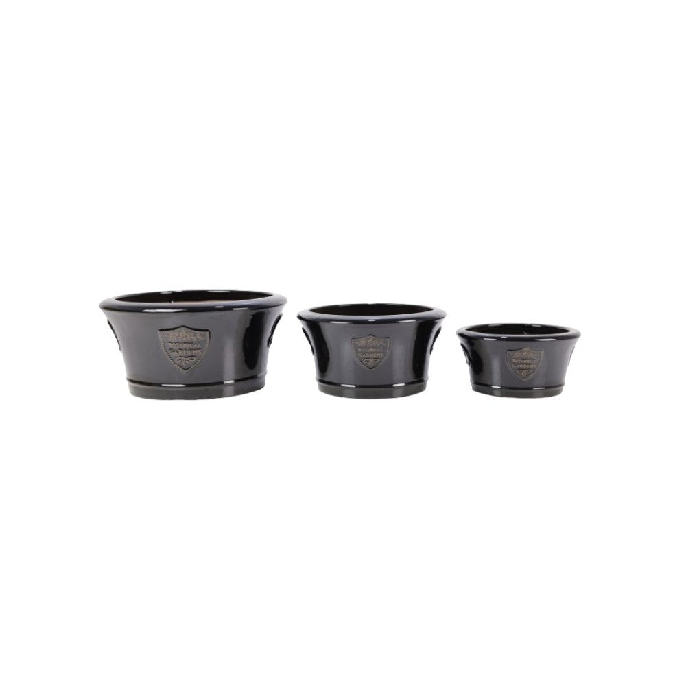 Lemonfield Pottery Botanic Bowl Planter - Black