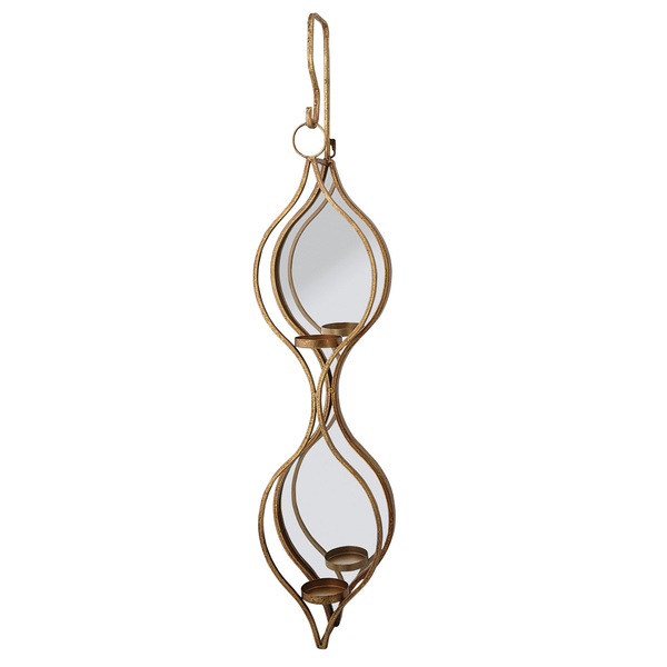Mindy Brownes Ellie Mirrored Candle Holder Double
