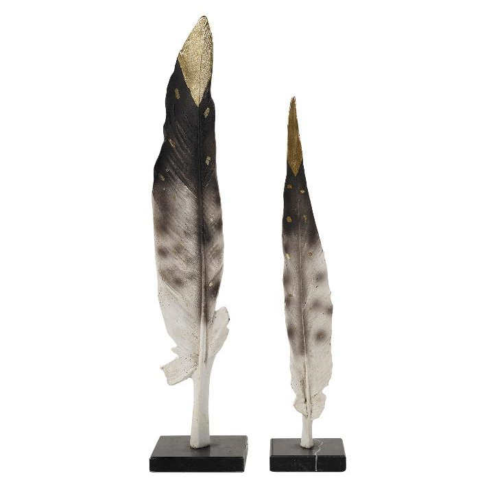 Mindy Brownes Feather On Marble Set Of 2