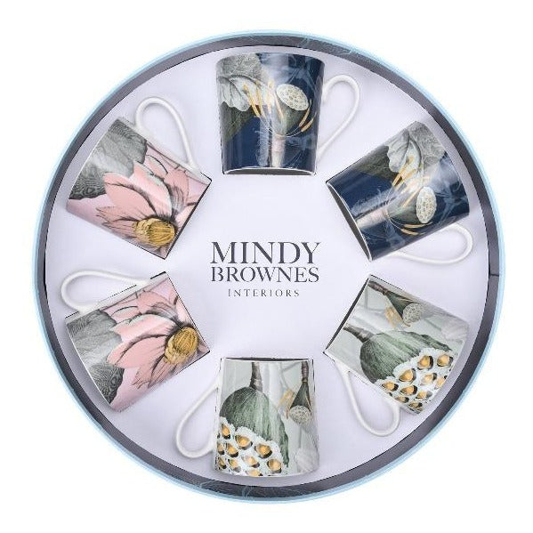 Mindy Brownes Natures Bloom Cups Set of 6