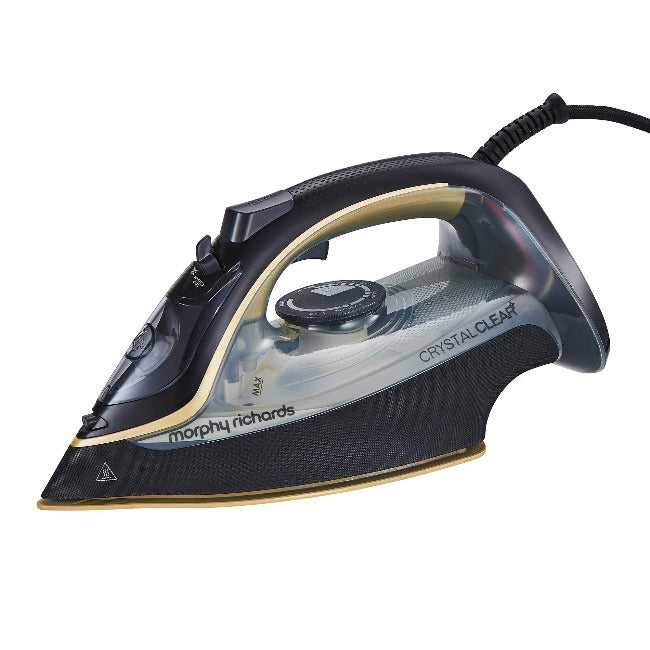 Morphy Richards Crystal Clear Steam Iron Black-Gold